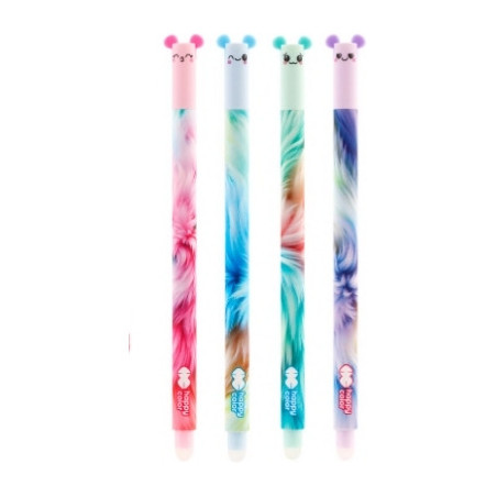 Długopis wymazywalny USZAKI FLUFFY HA 4120 01UF-3 HAPPY COLOR