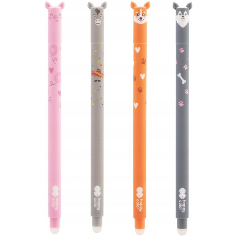 Długopis usuwalny USzAKI Babe , 0.5mm, niebieski HA 4120 01UB-3 Happy Color