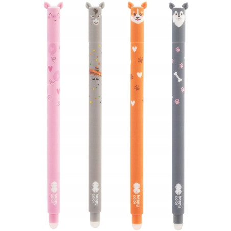 Długopis usuwalny USzAKI Babe , 0.5mm, niebieski HA 4120 01UB-3 Happy Color