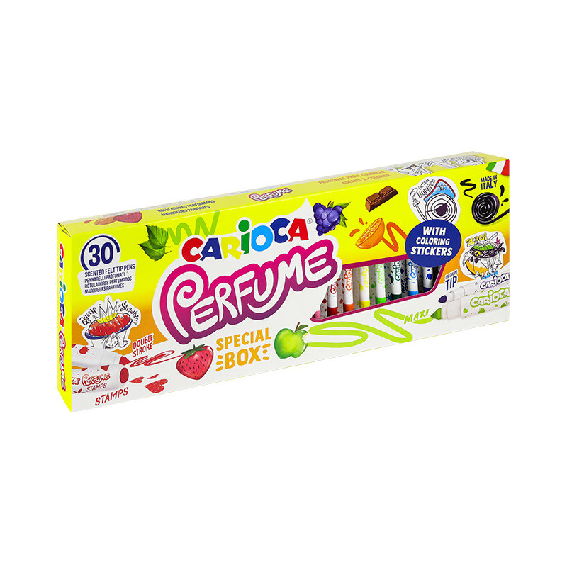 Flamastry zapachowe CARIOCA Perfume Special 30szt + naklejki (43530) 160-2348