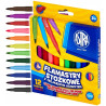 Flamastry stożkowe zestaw 12 kolorów pisaki mazaki 314110003 ASTRA