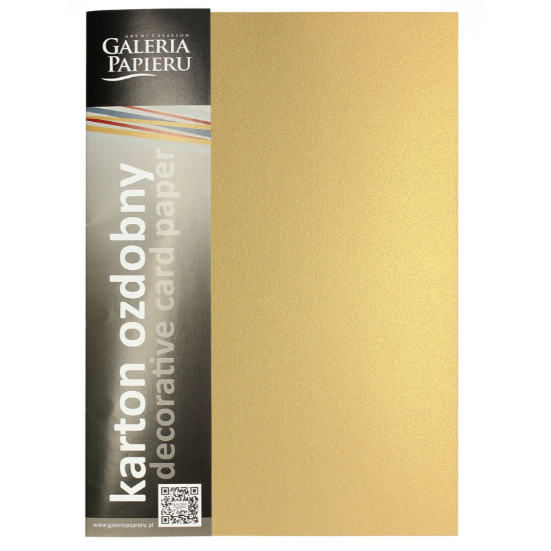 Karton ozdobny A4 MILLENIUM złoty 250g. (20ark.) 200776 Galeria Papieru