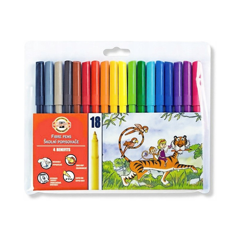 Flamastry 18 kol. 771002/AH04 KOH-I-NOOR