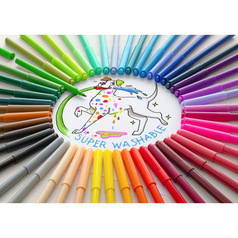 Flamastry ZAMEK 12 kolorów opakowanie kartonowe 554201 FABER-CASTELL