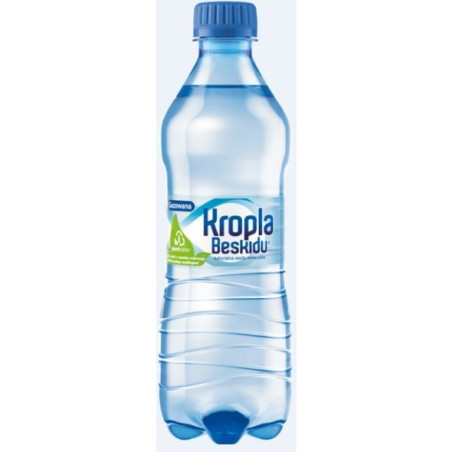 Woda KROPLA BESKIDU 0.5L (12szt) gazowana butelka PET z kaucją