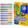 Flamastry dwustronne zestaw 12 sztuk  24 kolory pisaki mazaki 314118001 ASTRA