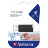 Pamięć USB 16GB VERBATIM USB 2.0 czarny 49063 PIN STRIPE