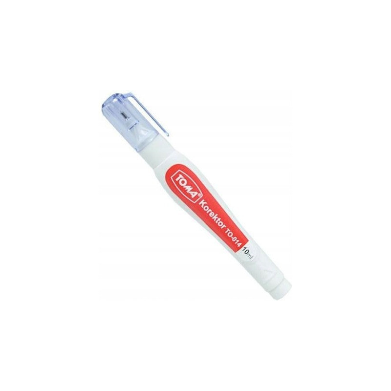 Korektor w pisaku 10ml.TO-014 metalowa końcówka TOMA