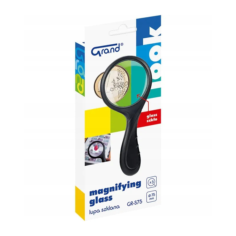 Lupa szklana - szkło powiększające 75mm GR-S75 120-1959 GRANDLupa szklana-szkło powiększające 75mm