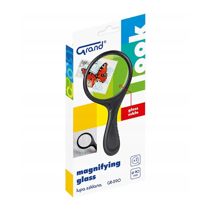 Lupa szklana - szkło powiekszające 90mm GR-S90 120-1960 GRAND