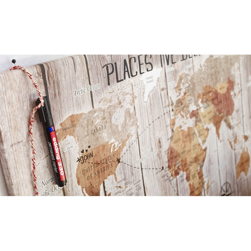 Marker permanentny 330-3 niebieski ścięta końcówka 330/003/N EDDING