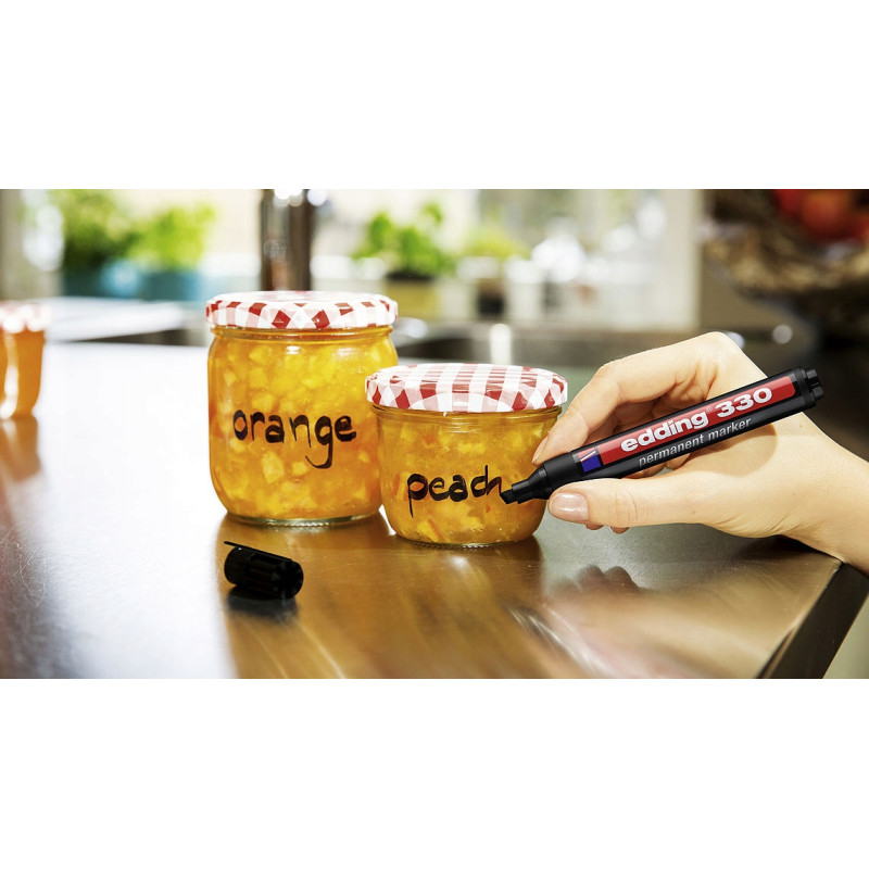 Marker permanentny 330-3 niebieski ścięta końcówka 330/003/N EDDING