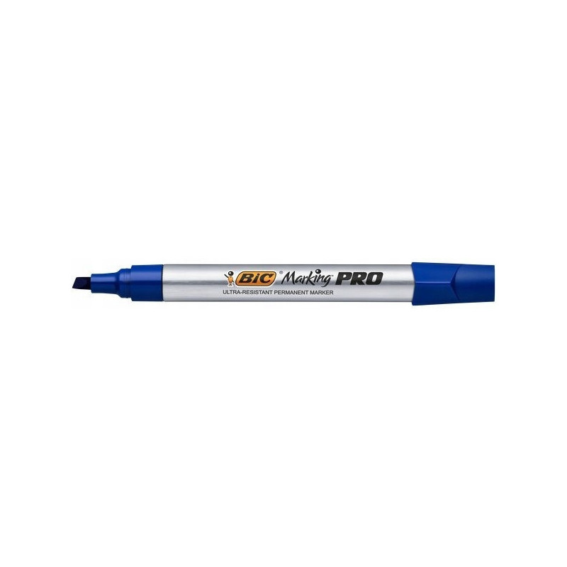 Marker permanentny PRO niebieski ścięta końcówka 964803 BIC