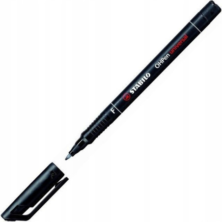Foliopis STABILO OHPen F niezmywalny 0.7mm czarny 842/46