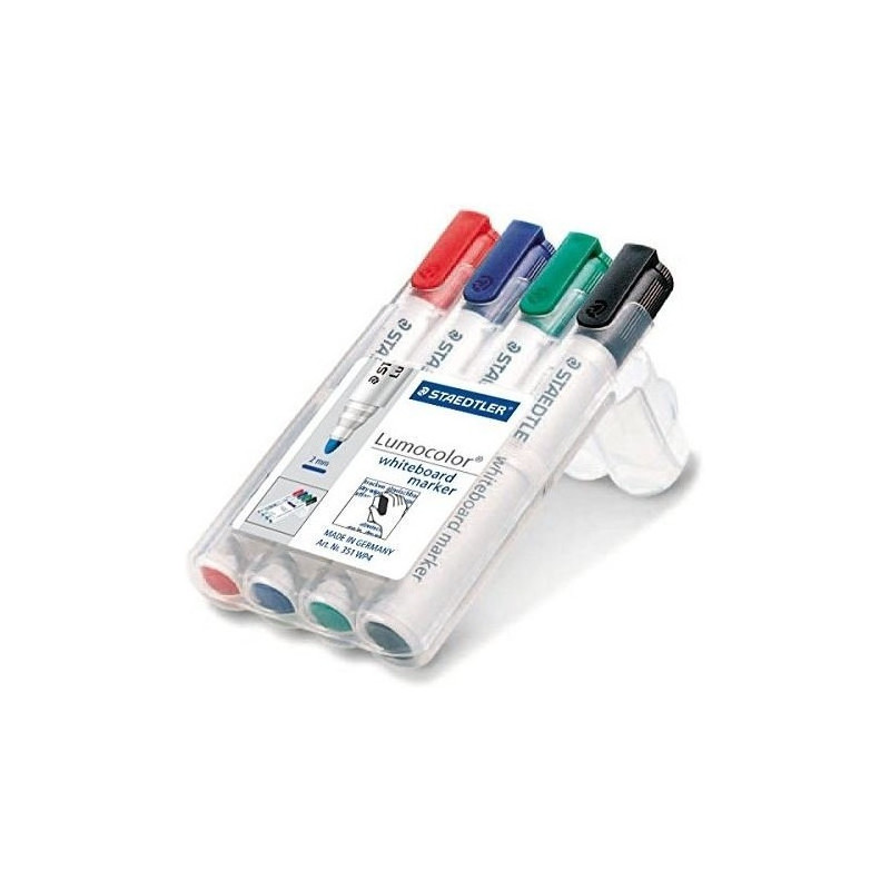 Marker suchościeralny 351 WP4 4szt w etui STAEDTLER