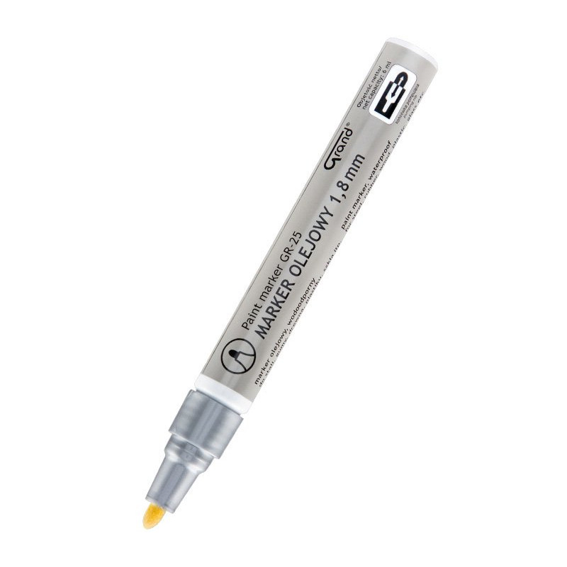 Marker olejowy GR-25 srebrny GRAND