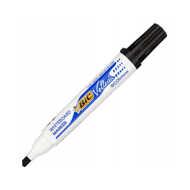 Marker VELLEDA 1751 suchościeralny czarny BIC ECO ścięta końcówka 904946