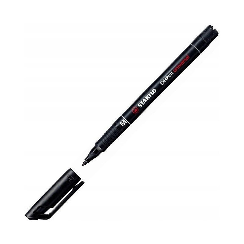 Foliopis STABILO OHPen M niezmywalny 1.0mm czarny 843/46