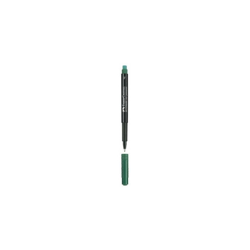 Foliopis z gumką OHP MULTIMARK F 0.6 zielony 151363 FABER-CASTELL