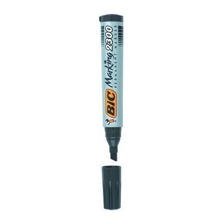 Marker permanentny BIC 2300 niebieski ścięta końcówka 820925