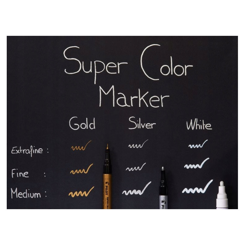 Marker olejowy PILOT grubość M biały PISC-PBWM