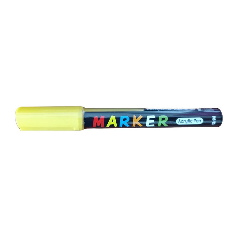 Marker akrylowy 1-2mm żółty MG APL400-1