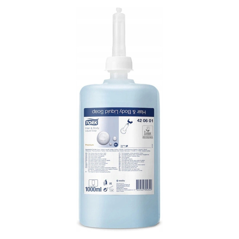 Mydło w płynie TORK PREMIUM S1 1L niebieskie 420601