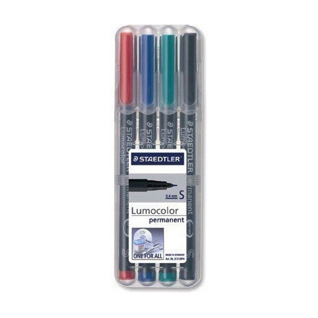 Foliopis permanentny B314 WP4 etui 4szt. STAEDTLER S314WP4