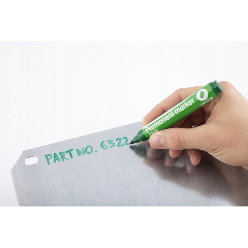 Marker permanentny 2160 zielony okrągła końcówka 101114 D.RECT