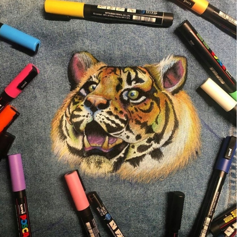 Marker z farbą plakatową Posca PC-17K, czerwony, Uni