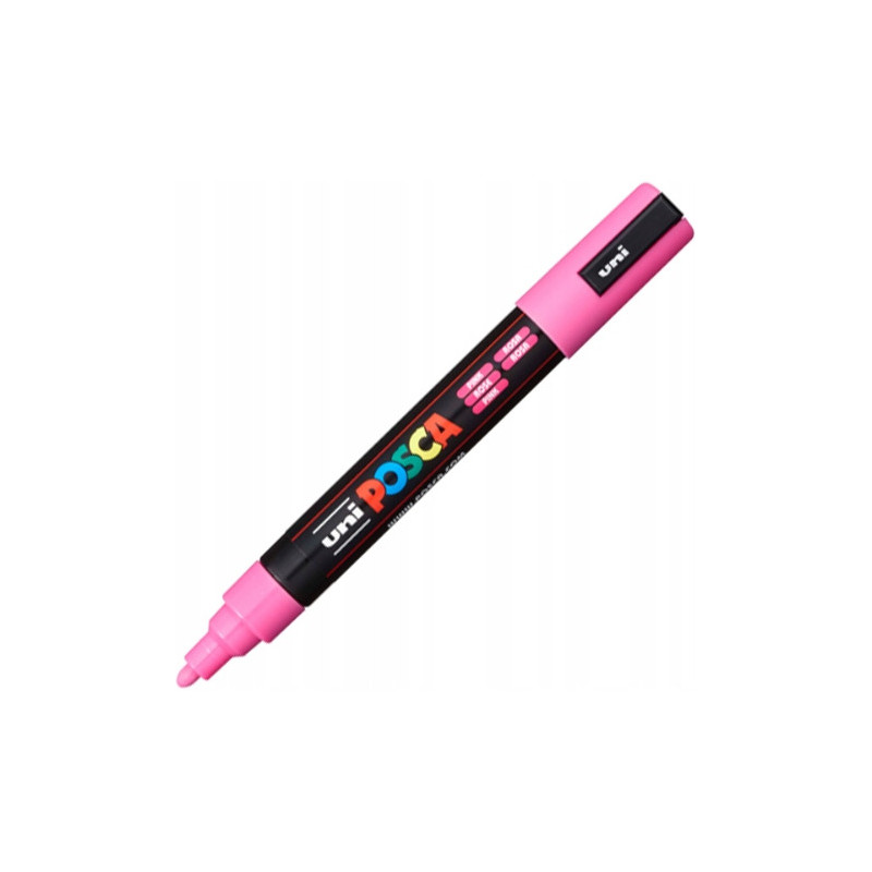 Marker z farbą plakatową UNI Posca PC-5M, nr.13 różowy