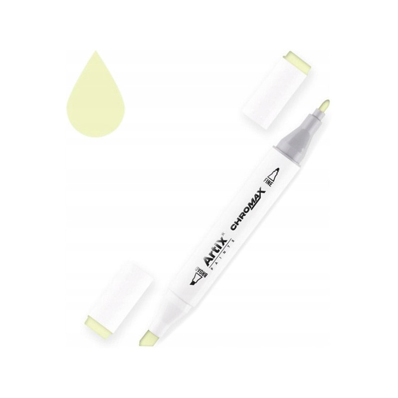 Marker alkoholowy dwustronny PEARL WHITE PP915-109 ARTIX