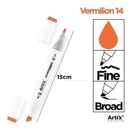 Marker alkoholowy dwustronny VERMILION PP915-14 ARTIX