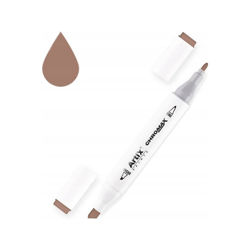 Marker alkoholowy dwustronny BURNT SIENNA PP915-95 ARTIX