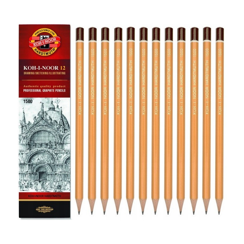 Ołówek grafitowy 1500-H (12) KOH-I-NOOR