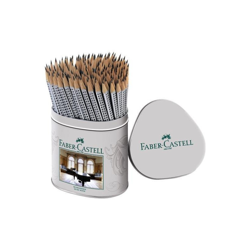 Ołówek GRIP 2001HB (2x72)srebrny display 117023 FC FABER CASTEL