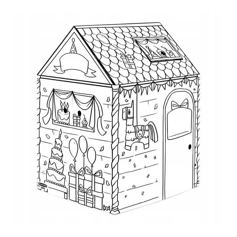 Domek do kolorowania URODZINY XL 100142505 FELLOWES