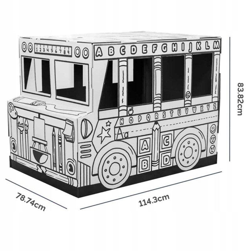 Domek do kolorowania AUTOBUS XXL 100130976 FELLOWES