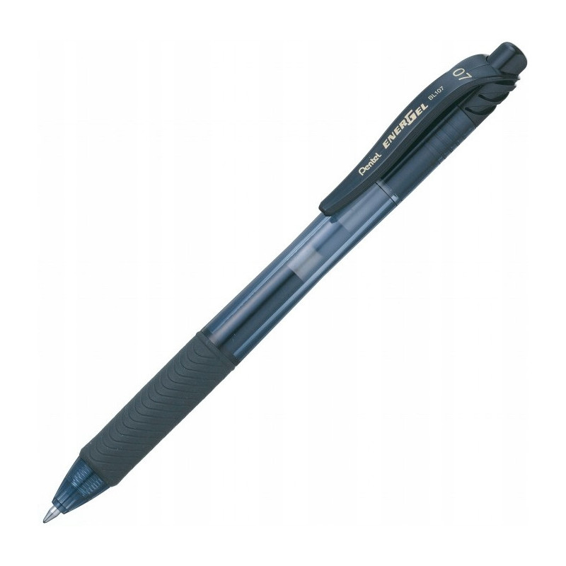 Pióro kulkowe PENTEL BL107 0.7mm czarne z tuszem żelowym