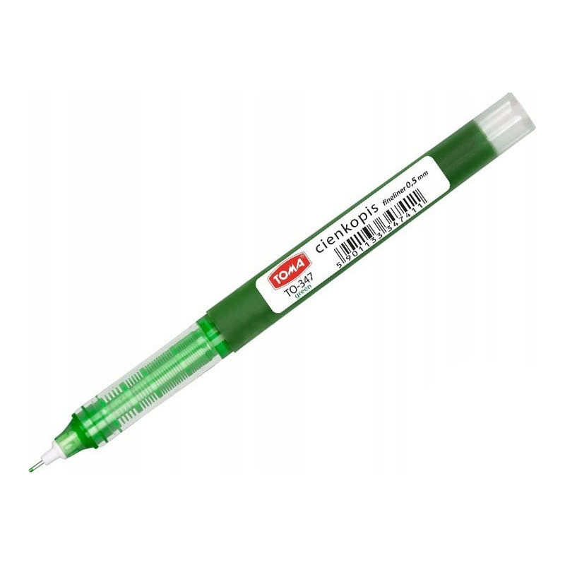 Cienkopis kapilarny 0,5mm zielony TO-347 TOMA