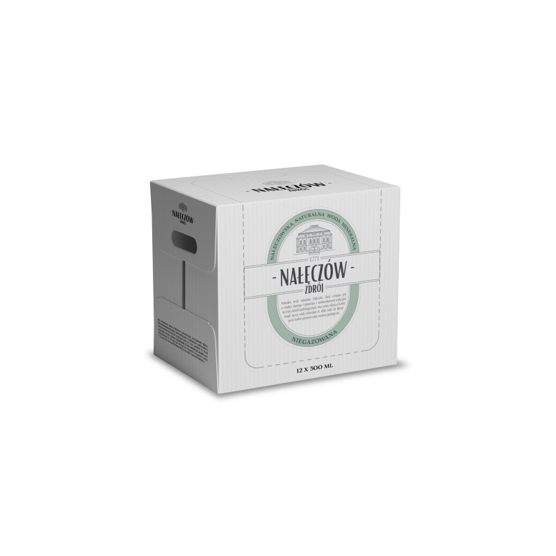 Woda mineralna NAŁĘCZÓW ZDRÓJ 0.5L (12 sztuk) niegazowana w szkle bez kaucji