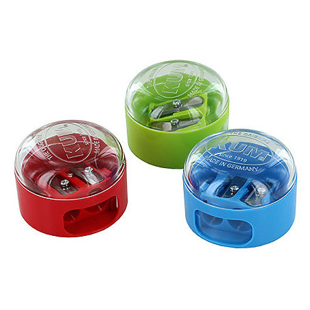 Temperówka KUM podwójna z pojemnikiem kolorowym 208K2