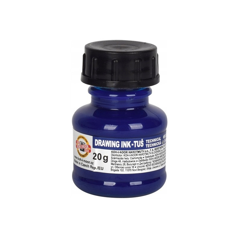 Tusz kreślarski 20g niebieski 141700702 KOH-I-NOOR