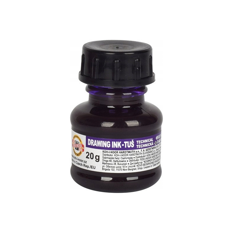 Tusz kreślarski 20g fioletowy 1417006 KOH-I-NOOR