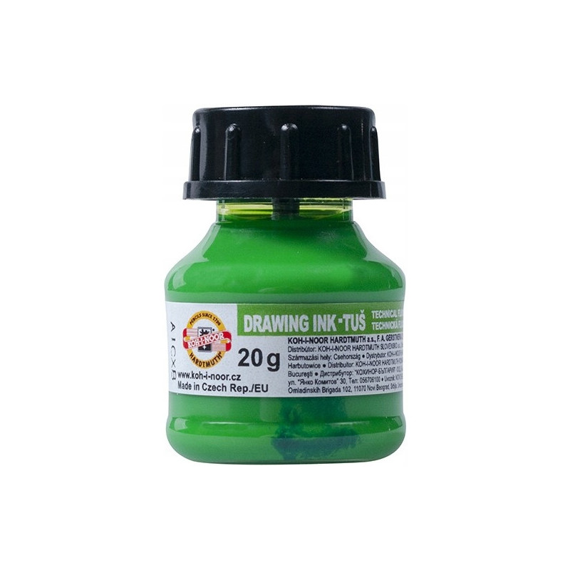 Tusz kreślarski fluo zielony 1417905 20g KOH-I-NOOR