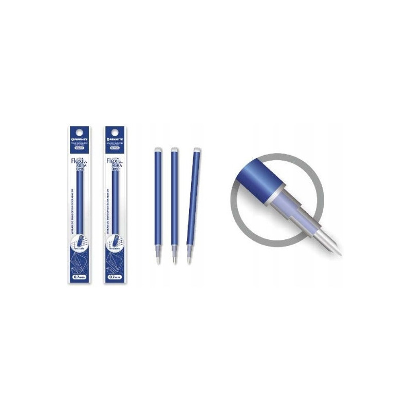 Wkład do długopisu ścieralnego FLEXI ABRA PRO 0.7mm niebieski TT7897