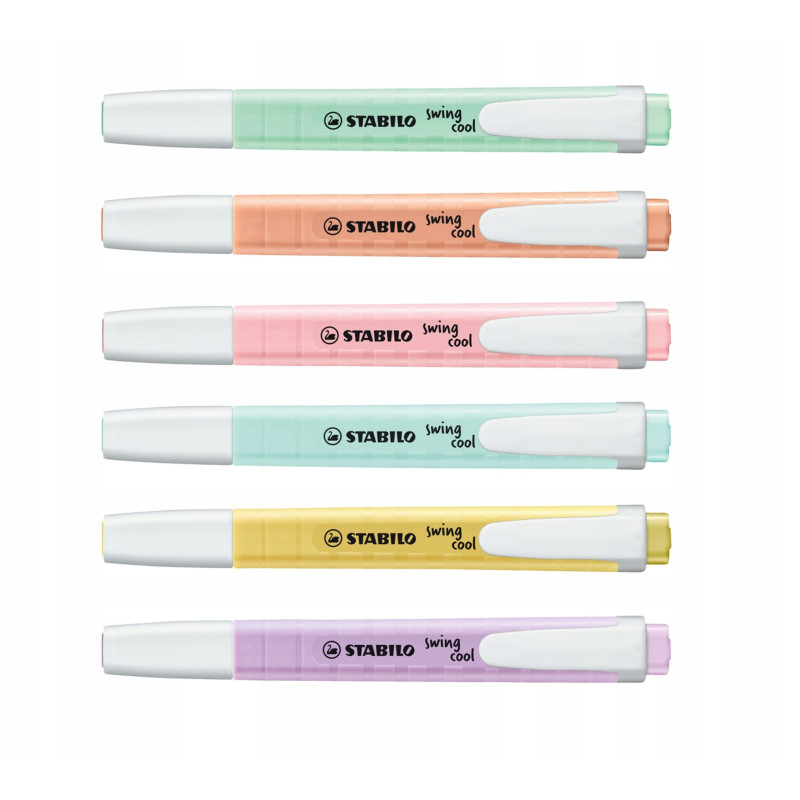Zakreślacz STABILO SWING COOL pastel kpl. 6szt. 275/6-08 STABILO