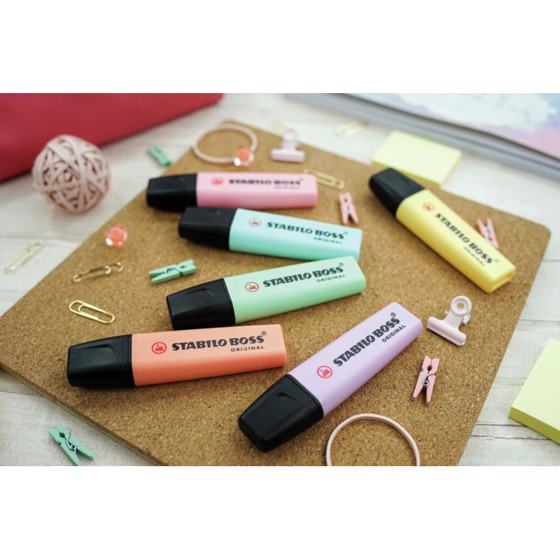 Zakreślacz STABILO BOSS ORIGINAL 70/140 Pastel czerwony