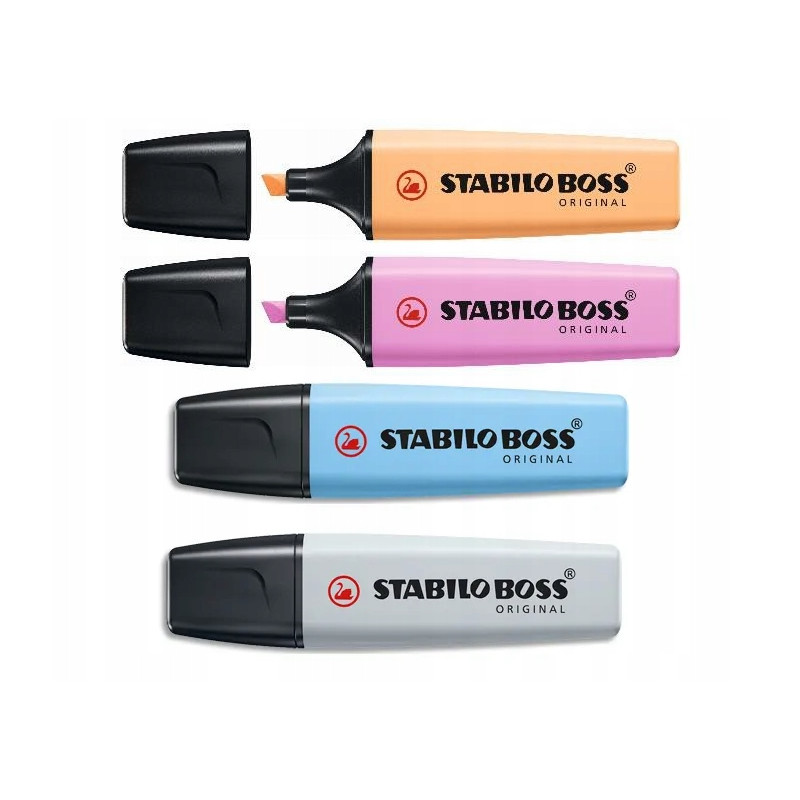 Zakreślacz STABILO BOSS ORIGINAL Pastel (4 szt.) 70/4-4