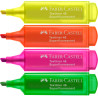 Zakreślacz 1546 4 kolory neonowe opakowanie kartonowe 254644 FABER-CASTELL